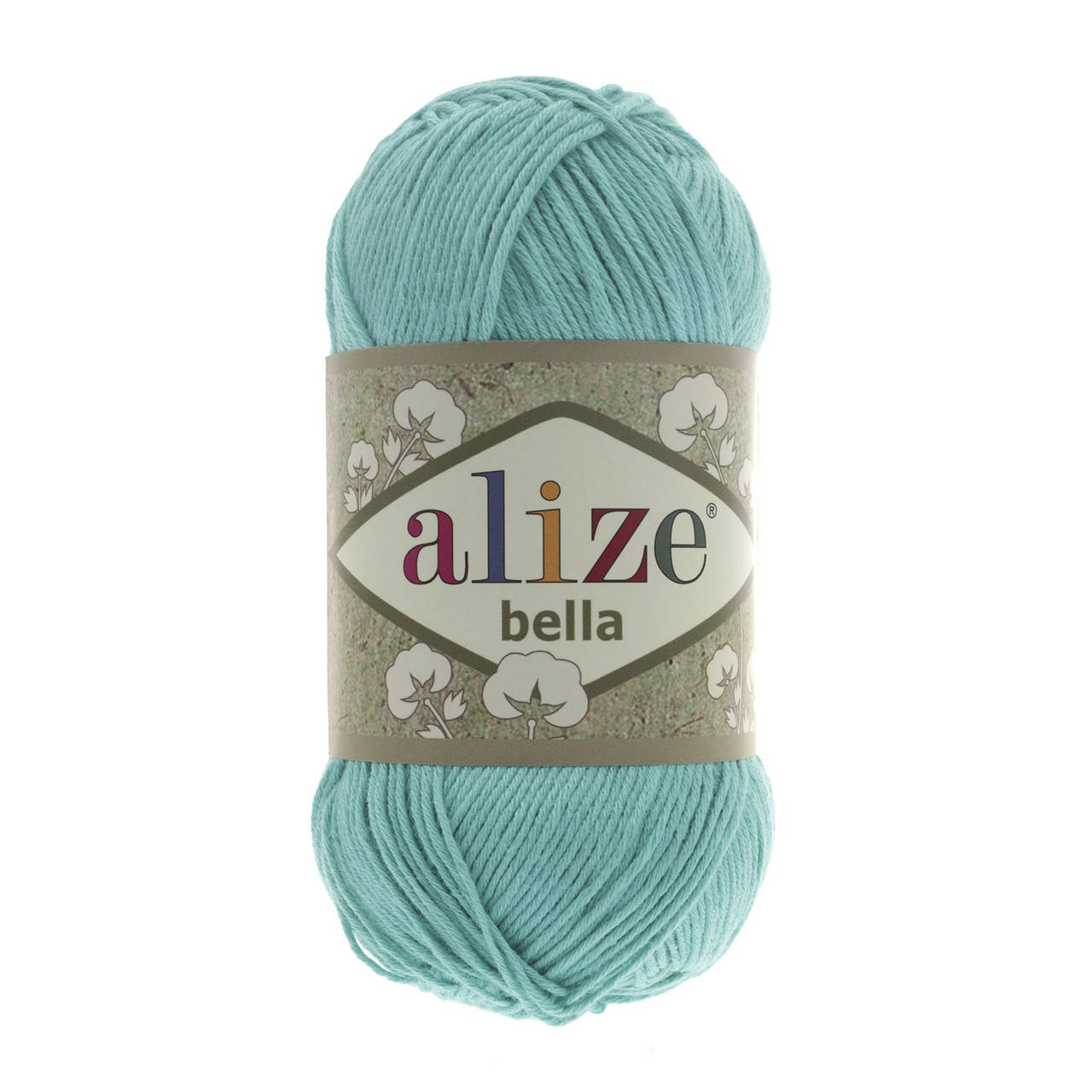 

Alize Bella 100 (Ализе Белла 100) бирюзовый № 477 (пряжа хлопок, нитки для вязания)