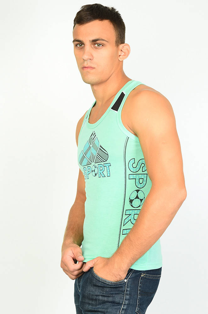 

Майка мужская мятная Sport 136500M