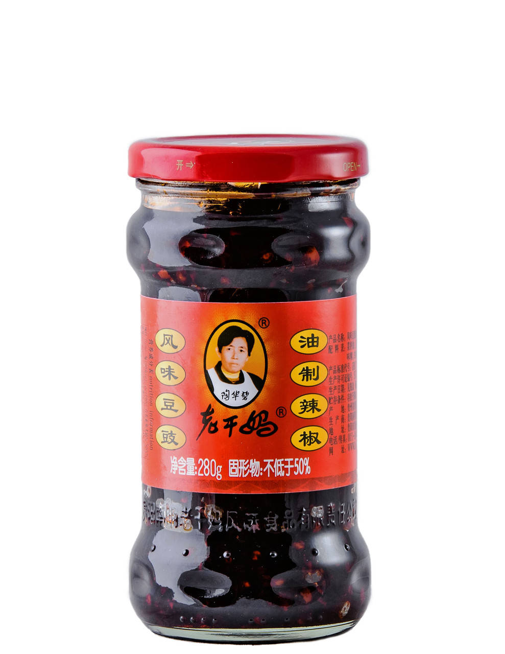 

Соус чили с бобами сои в масле из рапса Lao Gan Ma 280 г