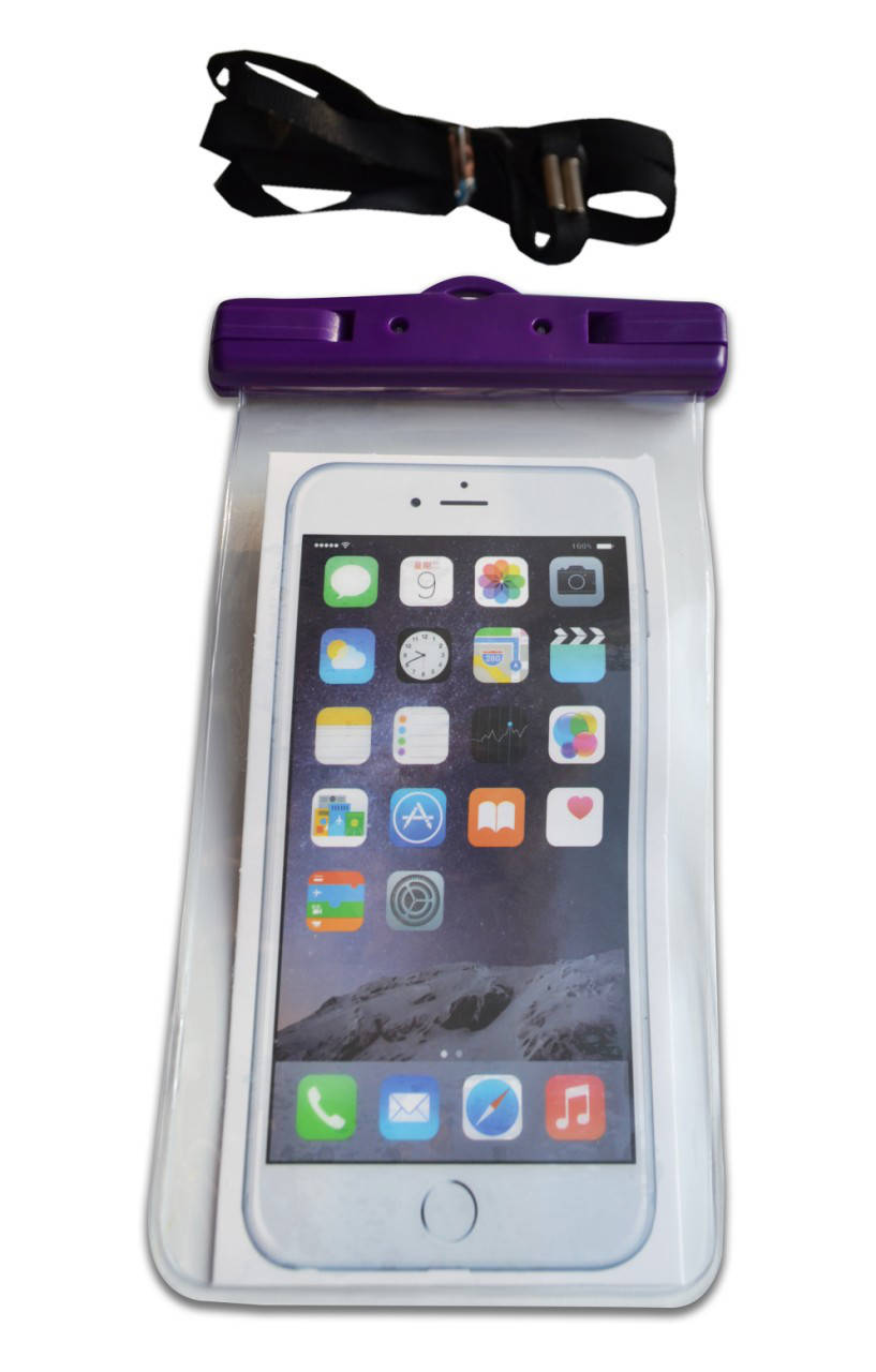 

Водонепроницаемый чехол для телефона фиолетовый