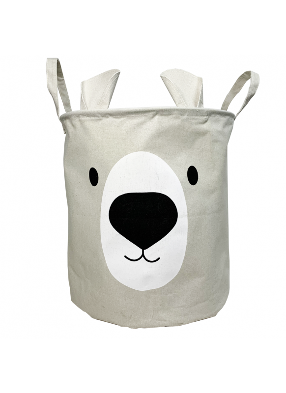 

Корзина для игрушек Baby Comfort Мишка серая, Светло-серый