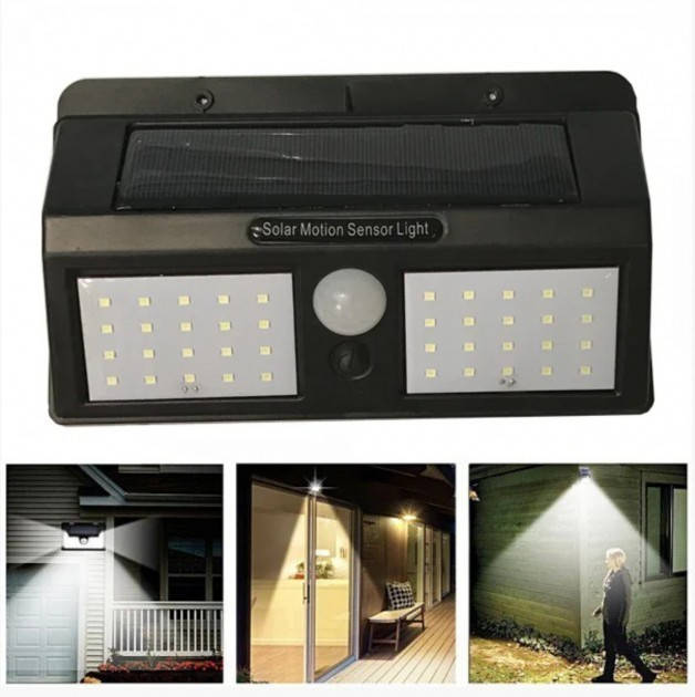 

Фонарь уличный с датчиком движения на солнечной батарее Solar Sensor Wall Light YH 818 PR2