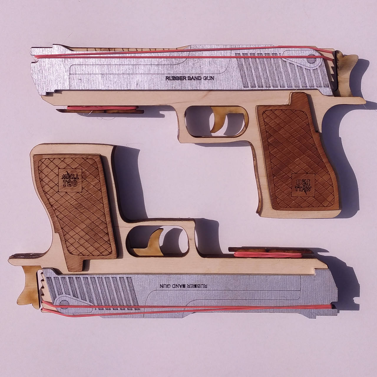 

Деревянный Пистолет Дигл (Desert Eagle) из CS:GO (КС:ГО) Стреляющий Резинками. Цвет: Серый.