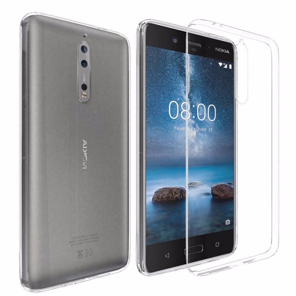 

Ультратонкий 0,3 мм чехол для Nokia 8 прозрачный