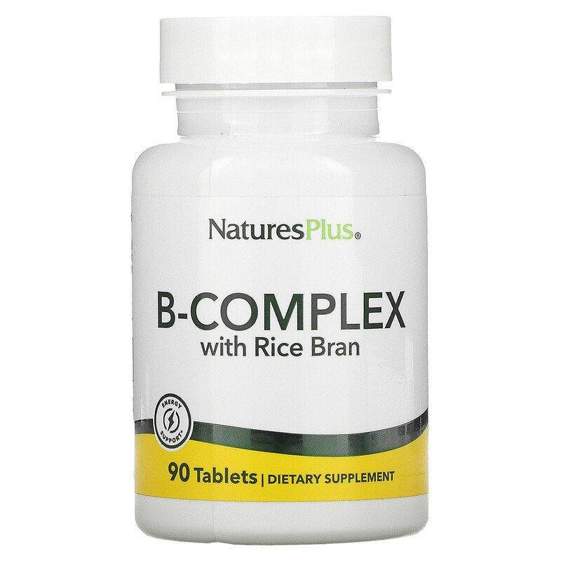 

Комплекс витаминов группы B с рисовыми отрубями, 90 таблеток Nature's Plus