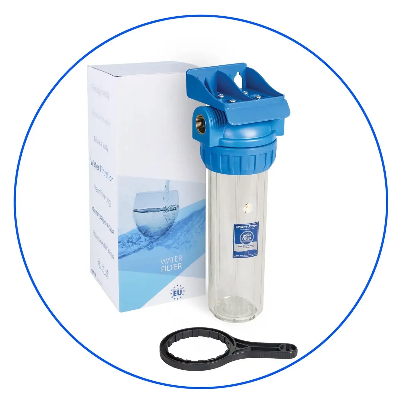 

Фильтр-колба Aquafilter FHPR34-3_R трехкомпонентная, 3/4. Проточный фильтр