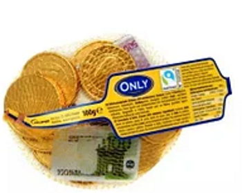 

Шоколадные монеты Only в сеточке 100 g
