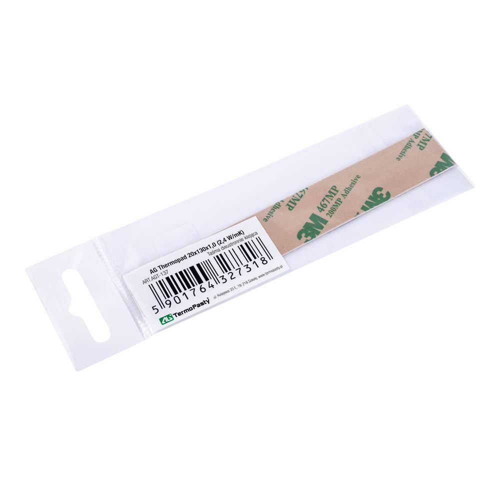 

AG Thermopad 20x130x1,0 (2,4W/mK) (ART.AGT-137) AG Termopasty
