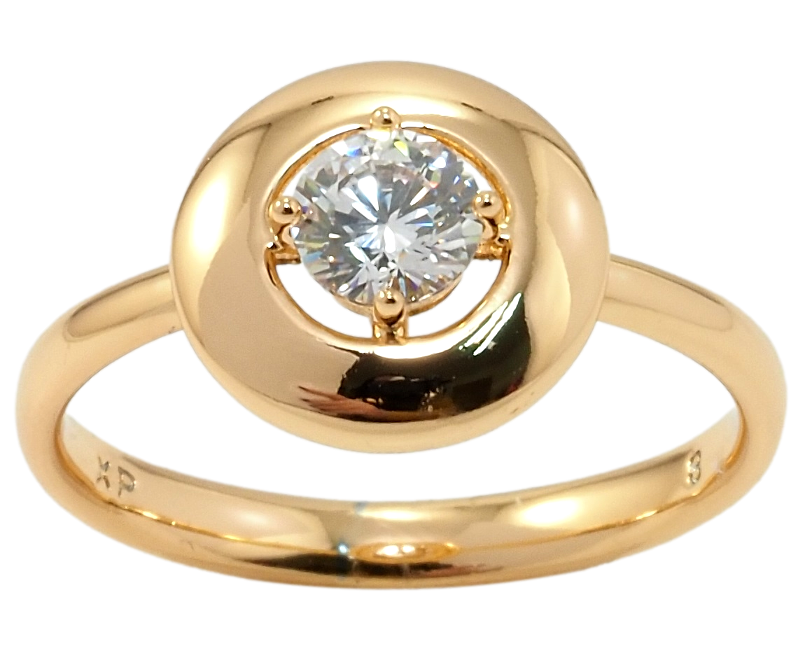 

Кольцо Xuping Позолота 18K "Фианит" р.16.5,17,18,18.5
