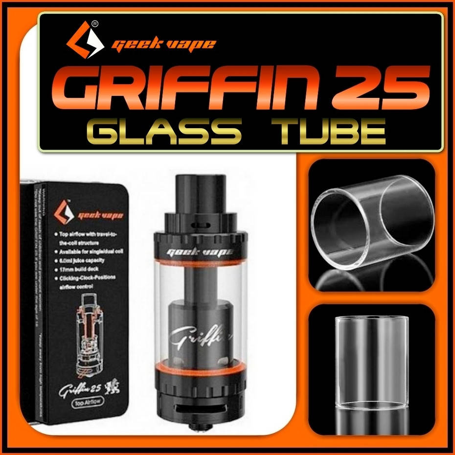 

GeekVape Griffin 25 - запасная колба, стекло.