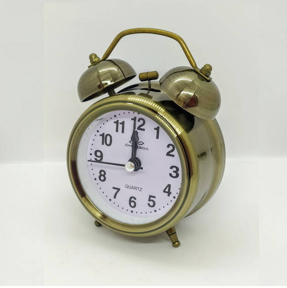 

Железный Будильник бронза 12 см
