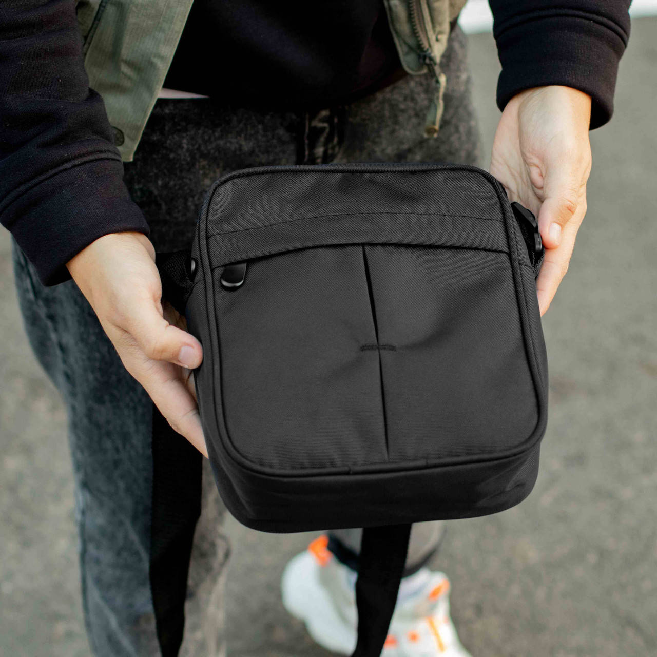 

Мужская сумка через плечо мессенджер Nano , спортивная барсетка, Черный