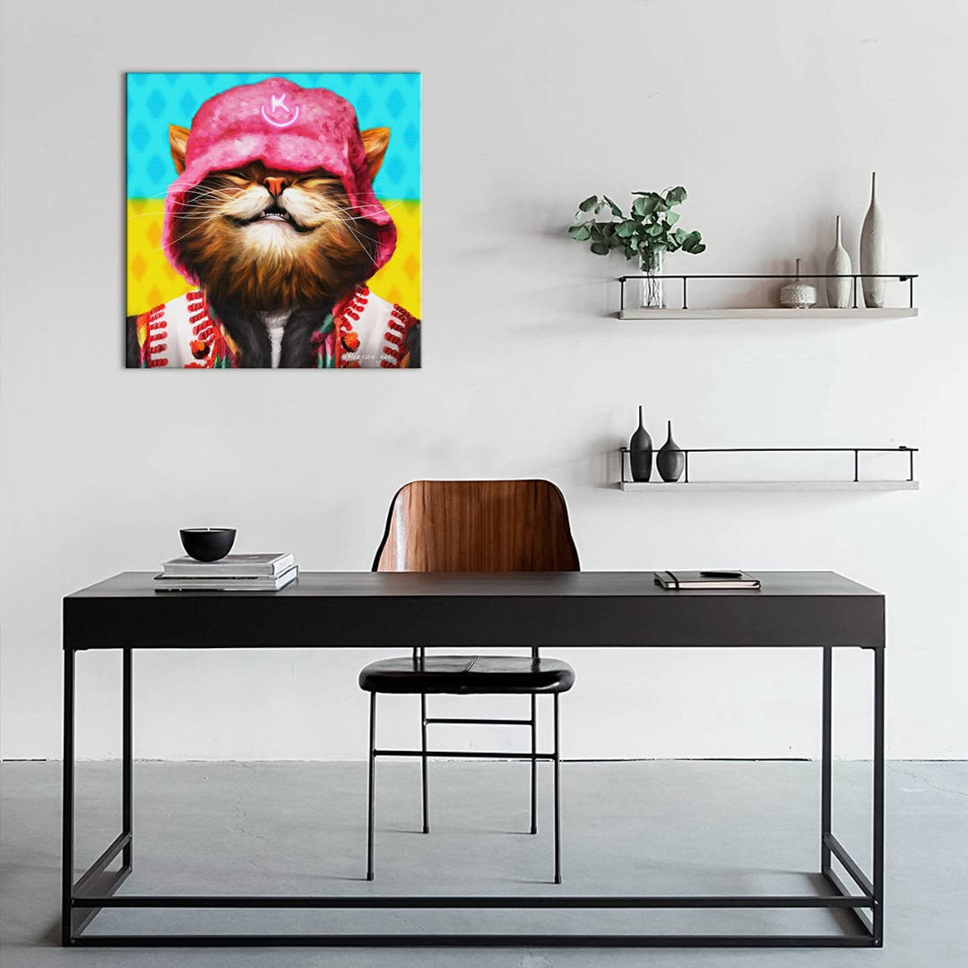 

Интерьерная картина BrushMe серии Патриот "Котик Kalush" размер S 30х30см CN53159S