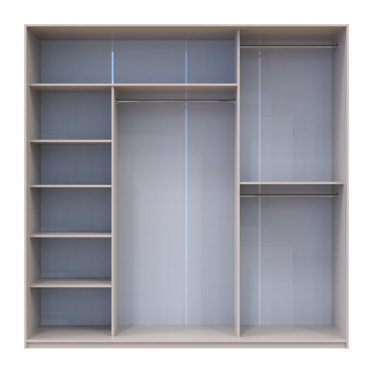 Шафа купе Doros Сіті Лайт Кашемір 3 ДСП 225х60х225 (80736377) 4
