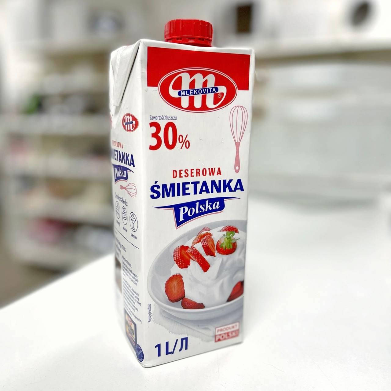 

Сливки животные (несладкие) Smetanka, 30% 1 л.
