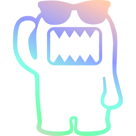 

Domo JDM Sticker наклейка на авто голографическая 20*13 см, Индиго