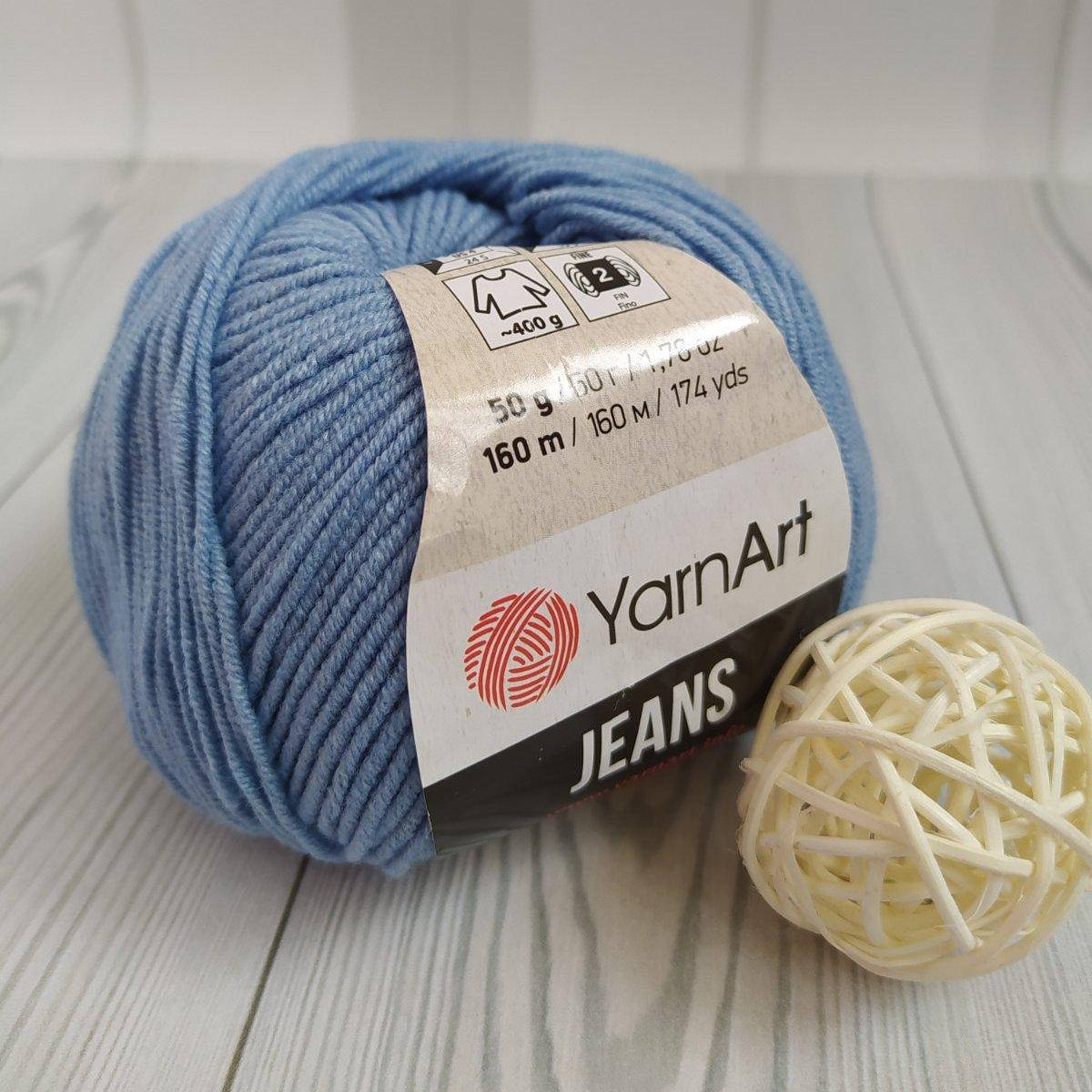 

YarnArt Jeans (№15) блакитний, Голубой