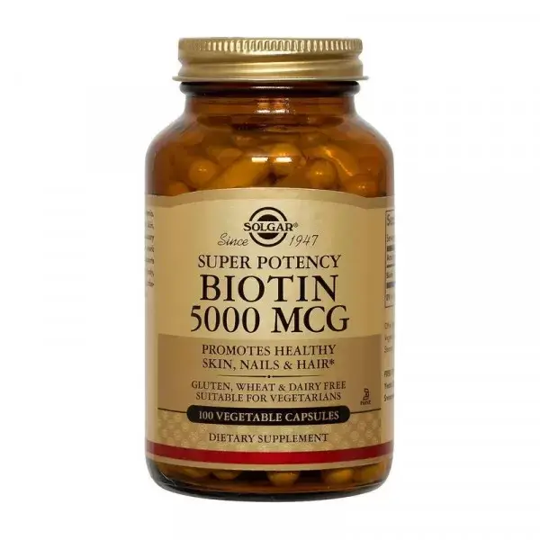 

Биотин Solgar Biotin 5000 mcg 100 veg caps