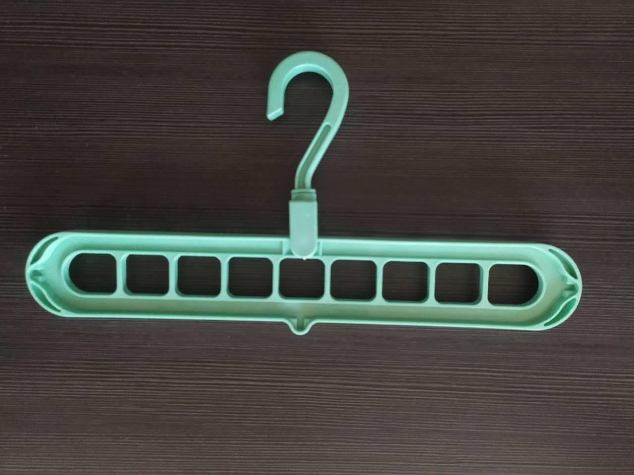 

Вішалка для одягу Wonder Magic Henger Clothes на 9 секцій зеленого кольору, Зелёный