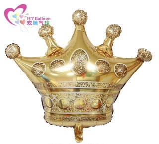 

Фольгированный шар корона 100х90 см, Золото