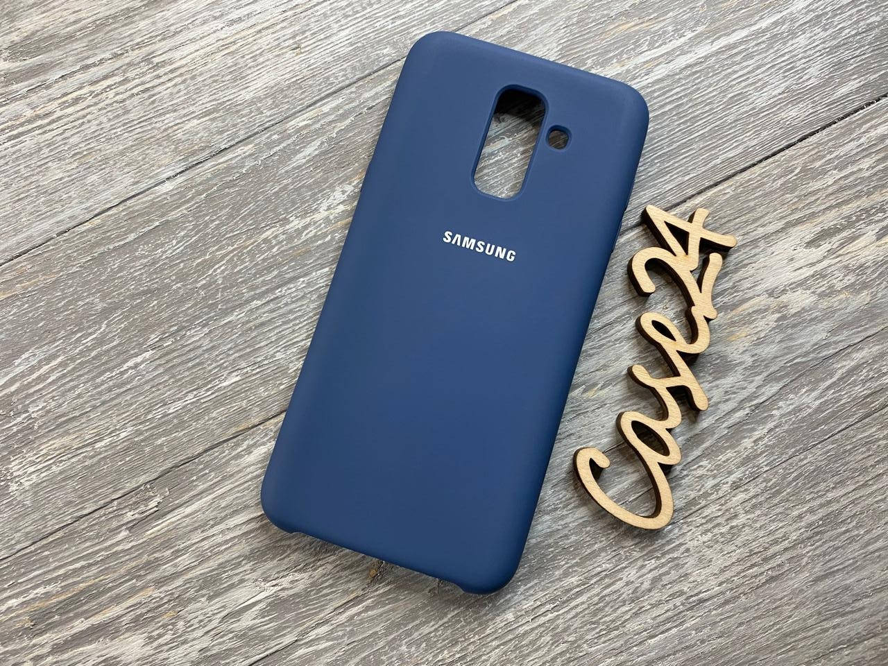 

Чехол Soft touch для Samsung Galaxy A6 Plus 2018 (8 цветов) синий