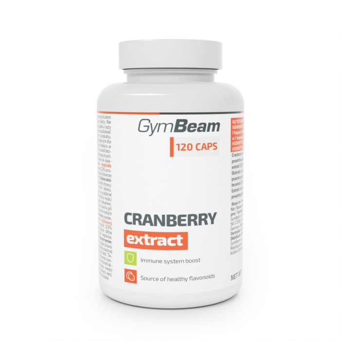 

Экстракт клюквы - GymBeam 120 капс (8586022211096)