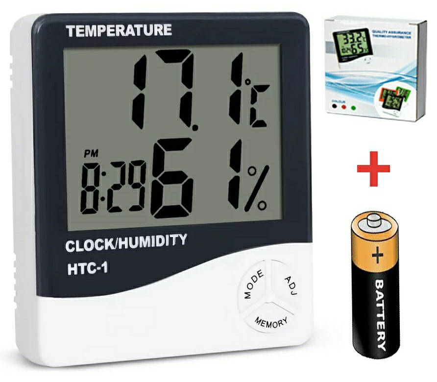 

Термометр гигрометр термогигрометр HTC-1LCD