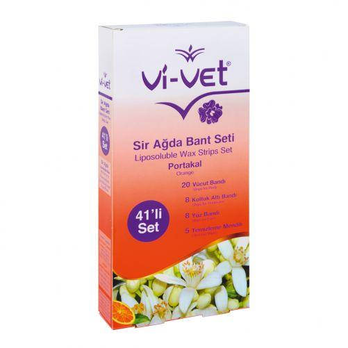 

Набір воскових смужок для депіляції з екстрактом апельсину Vi-Vet, 20/8/8/5 шт (5021005)
