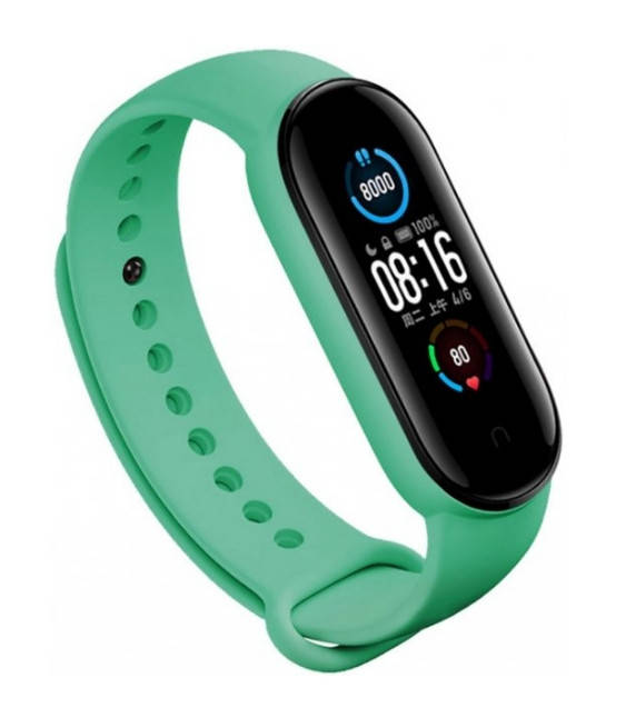 

Смарт браслет Xiaomi Mi Band 5 Фитнес трекер М5 Бирюзовый