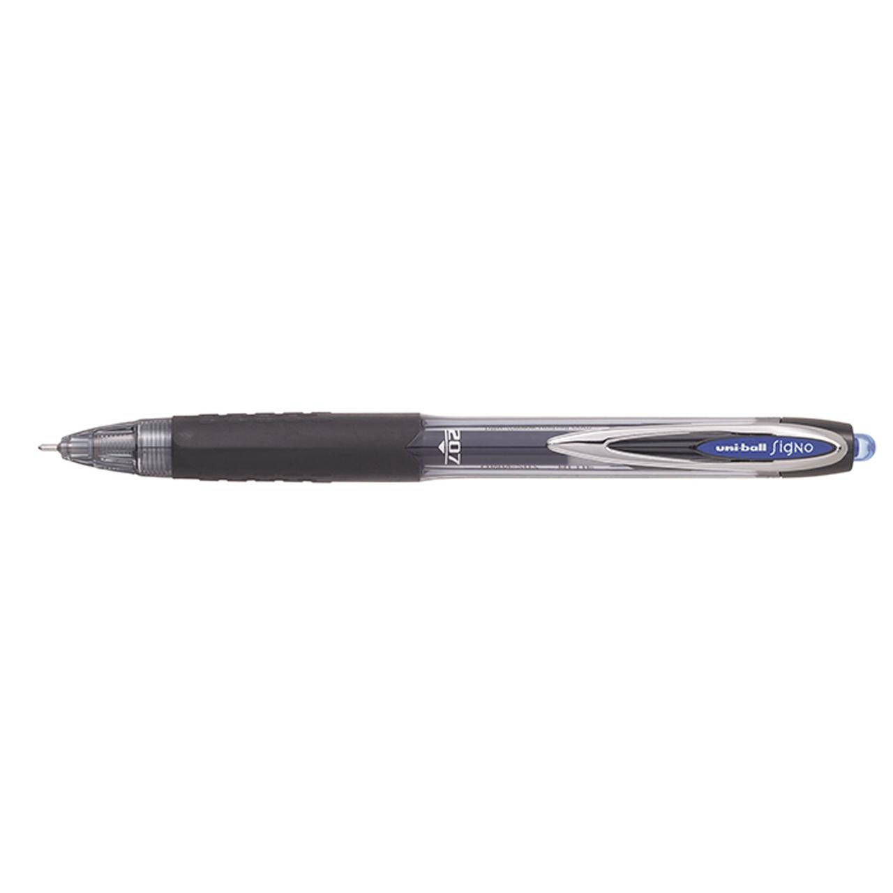 

#@Ручка гел авт uniball Signo 207 07мм синяя
