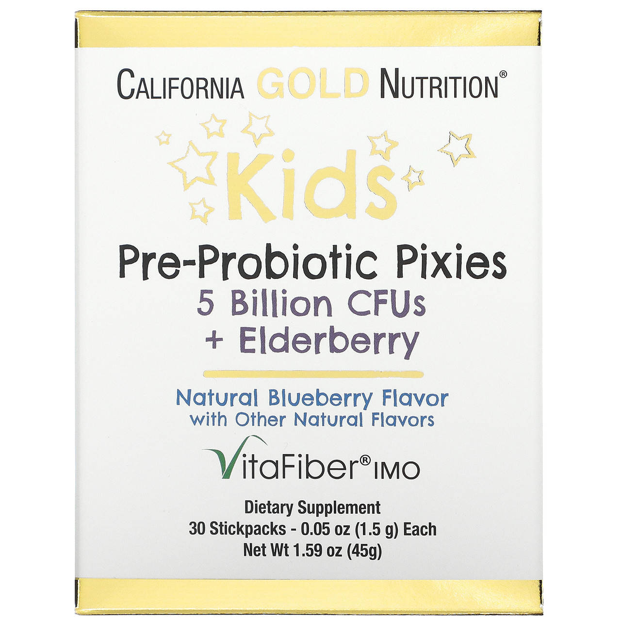 

Детский пробиотик California Gold Nutrition Kid's Probiotic Pixies 5 Billion CFU's 30 pacs