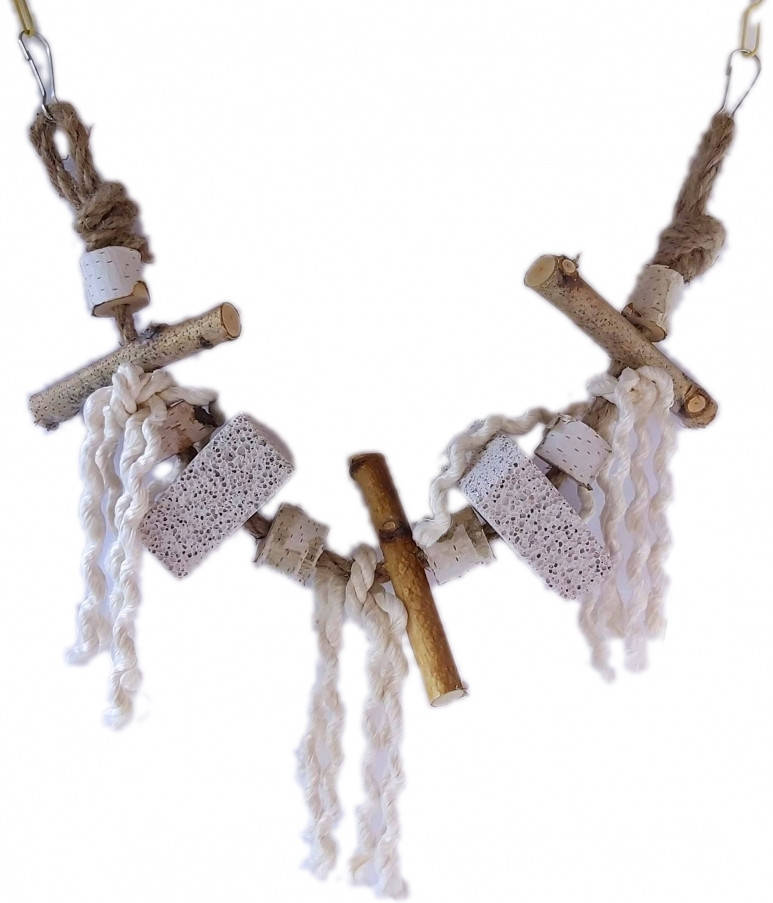 

Игрушка Качеля с пемзой и канатом 42 см