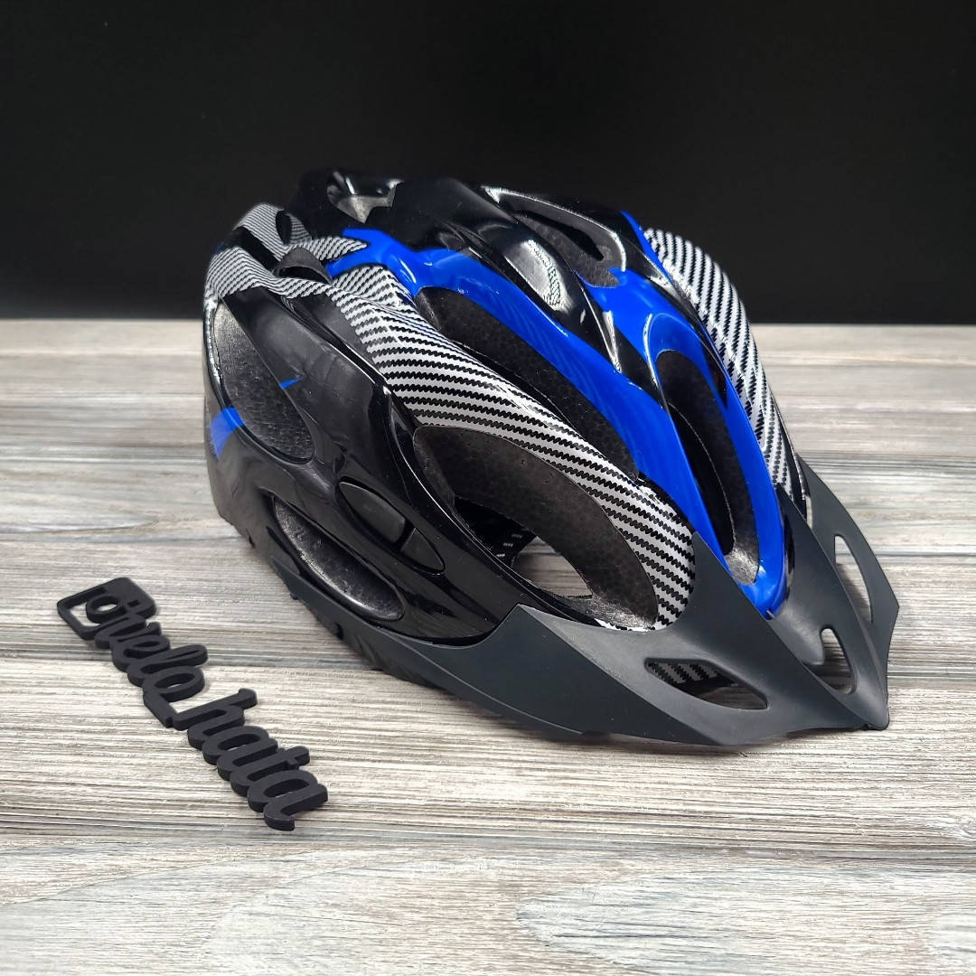 

Синий шлем для езды на велосипеде "Helmet" ( синий велошлем, велосипедный шлем )