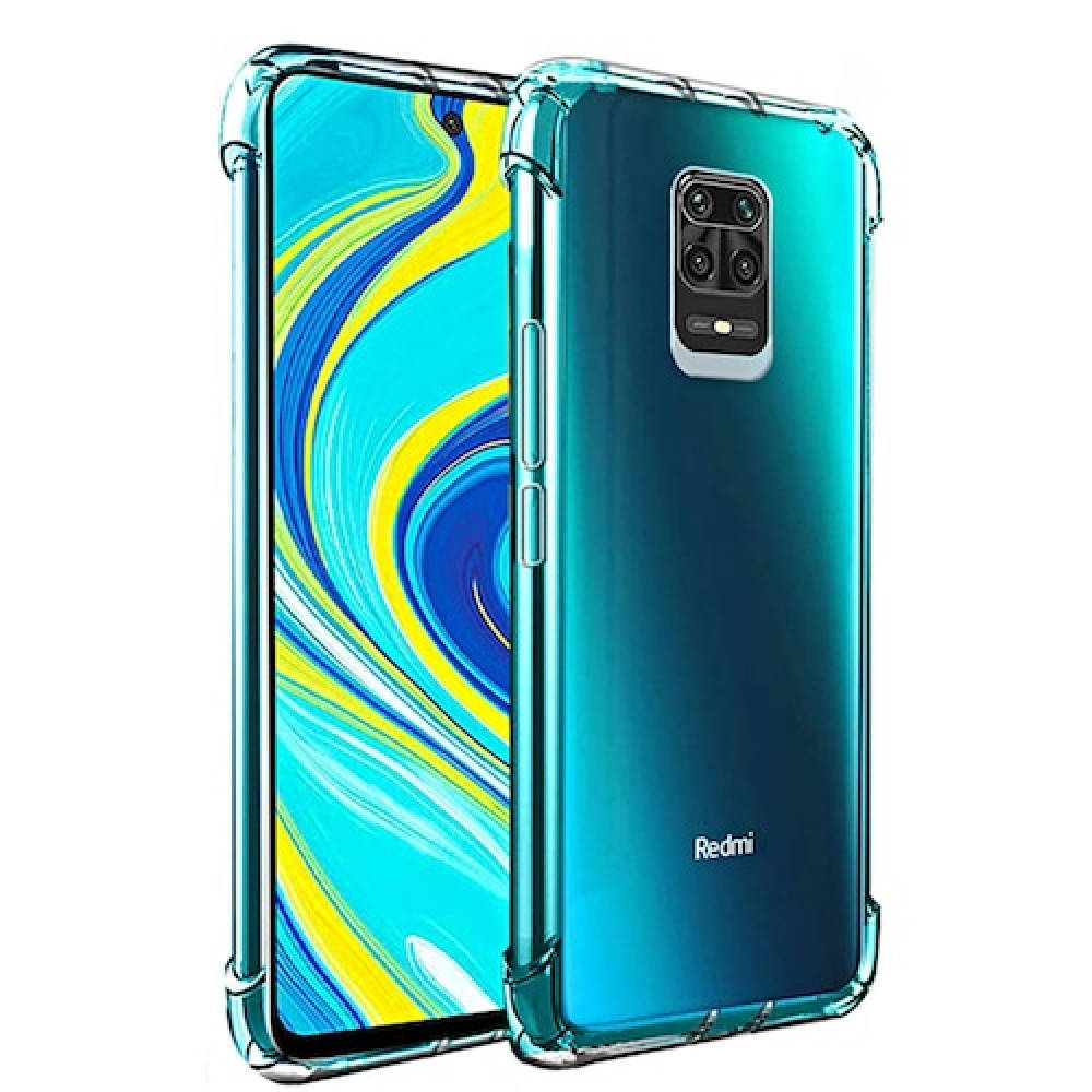 

Силиконовый противоударный прозрачный чехол для Xiaomi Redmi Note 9 Pro (бампер)