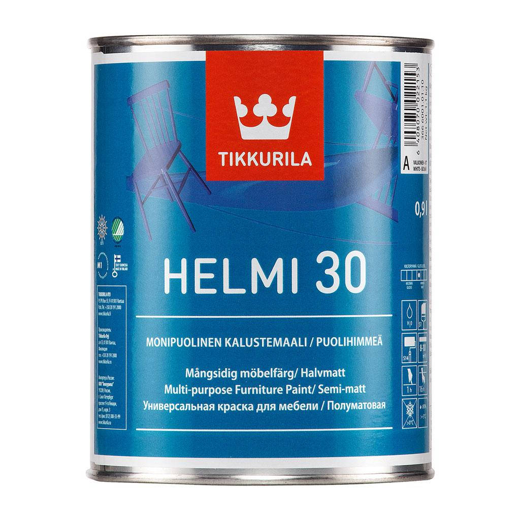 

Фарба акрилатна для меблів Tikkurila Helmi (Хелми) 30 0,9л(A)