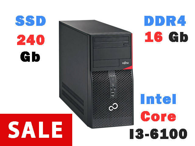 

Системний блок Fujitsu Esprimo P556 (I3-6100 / 16Gb / SSD 240 Gb)