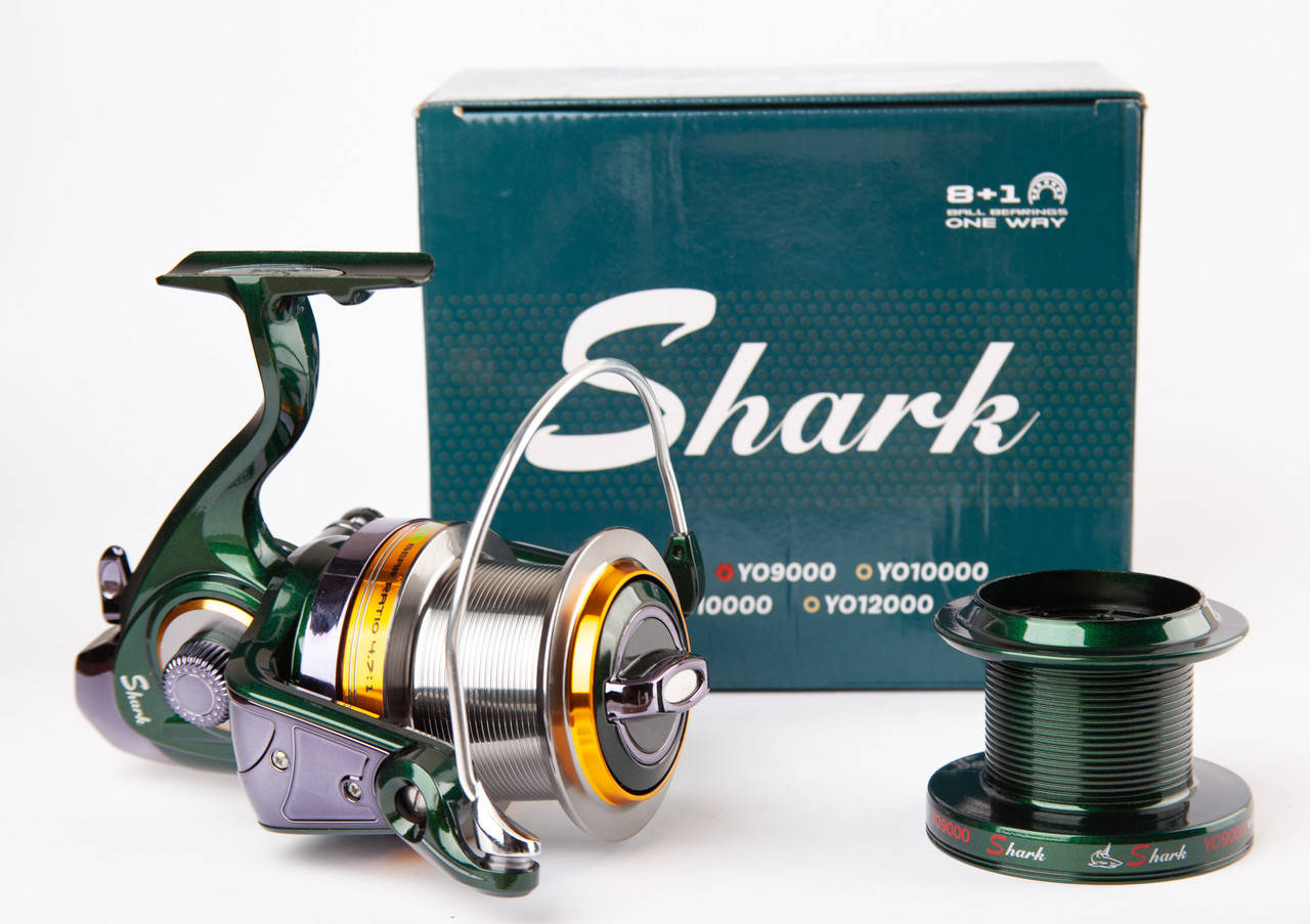 

Катушка Shark YO  конусная шпуля 8+1bb, Зелёный