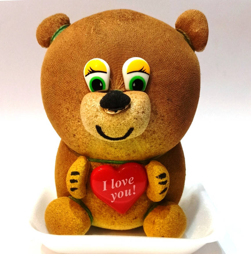 

Травянчик Мишка I love you