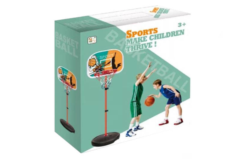 

Баскетбольная корзина 869 на стойке с мячом, насосом, коробка 34*8,5*30