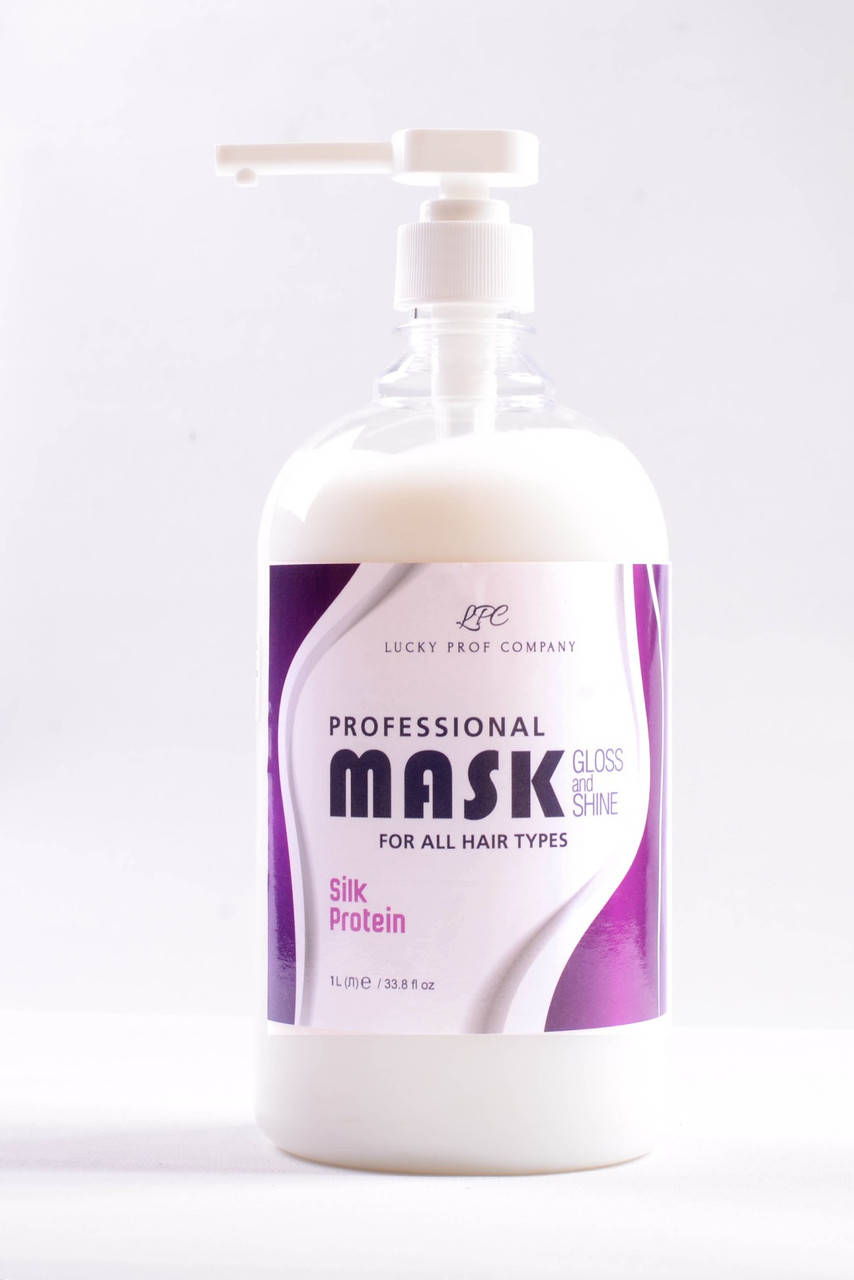 

Маска для волос с протенинами шелка. Lucky Prof Company Professional hair mask Silk Proteins, 1000 мл