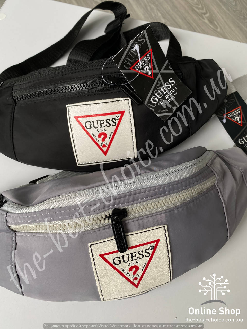 

Бананка Guess / бананка через плечо / нагрудная сумка / поясная нагрудная сумка через плечо / слинг, Черный