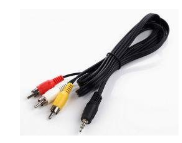 

Кабель мультимедийный Jack TRRS 2.5mm папа/3RCA 0,8m