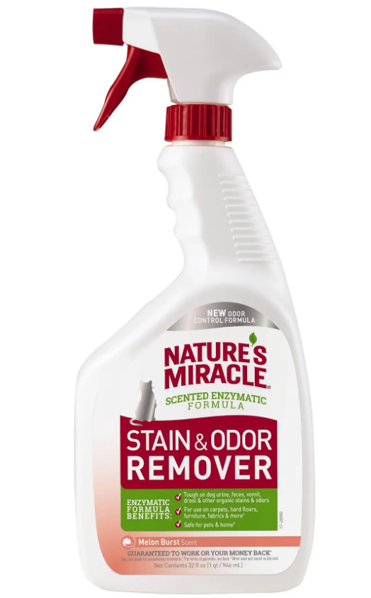 

Устранитель пятен и запахов Nature’s Miracle Stain&Odor Remover (дыня)