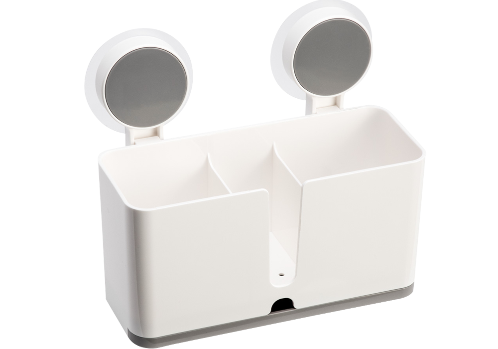 

Полиця клейка глибока BP-7, пластикова біла, Белый