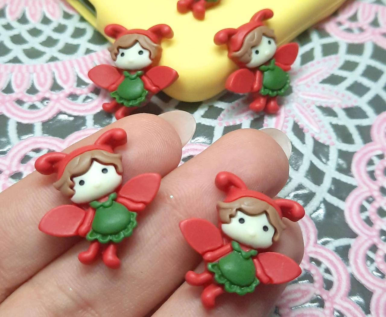 

5шт, Кабошоны, серединки "Фея"