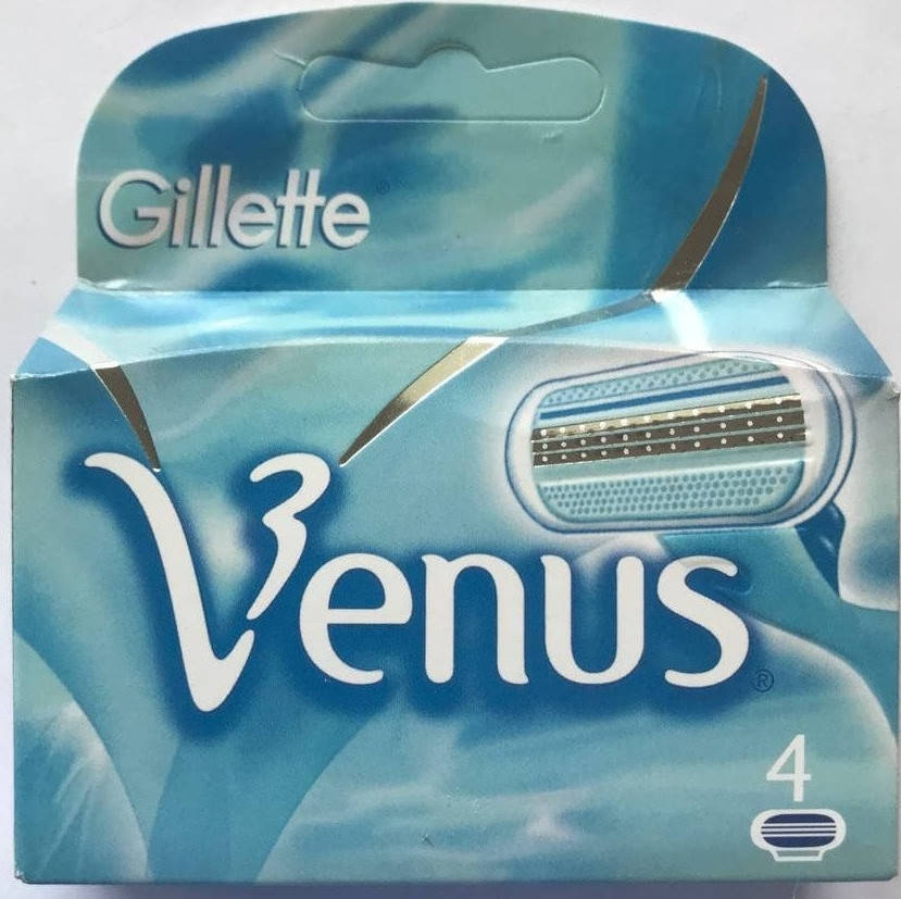 

Gillette Venus 4 шт. (джилет венус) сменные кассеты лезвия картриджи для бритья