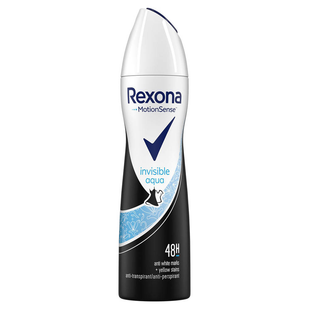 

Антиперспирант-аэрозоль женский Rexona MotionSense Invisible Aqua 150 мл (8712561844482)