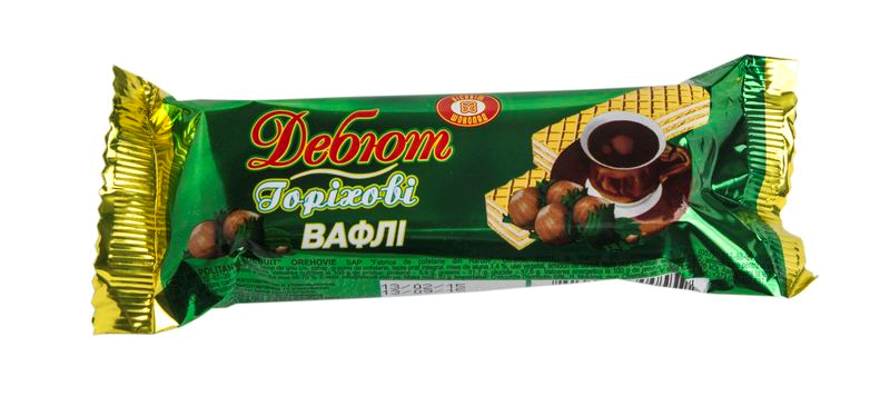 

7- ХБФ Вафли Дебют 32г Ореховые