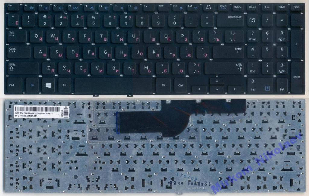 

Клавиатура SAMSUNG NP355E5C-S03RU NP355E5C-S04RU NP355E5C-S05RU NP355V5C-A06RU, Черный