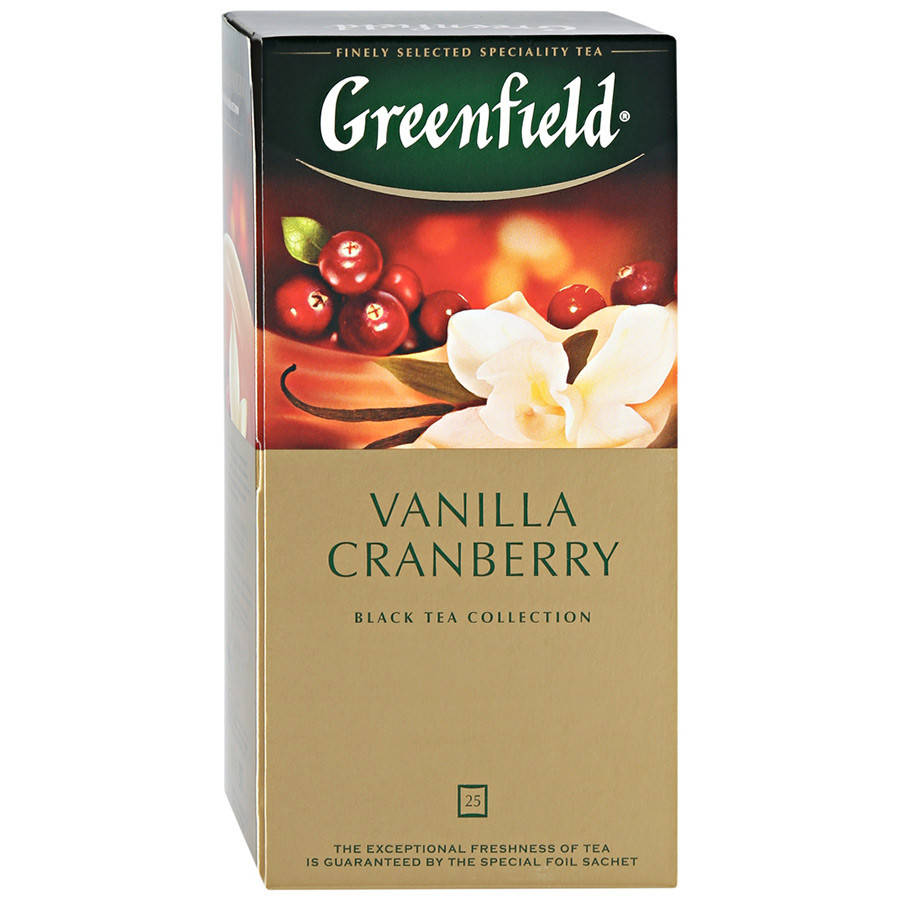 

Чай черный с клюквой Greenfield Vanilla Cranberry 25 пак.
